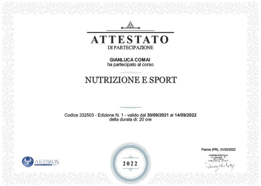 Consulenza personalizzata su integrazione e alimentazione